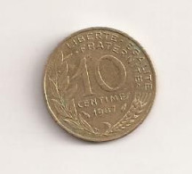 France 10 Centimes 1987 Cent Cents Centimes - Andere & Zonder Classificatie