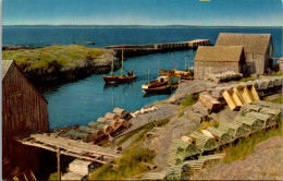 Canada Nova Scotia Scenery At Blue Rocks Fishing Boats And Lobster Traps - Autres & Non Classés