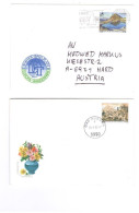 2 Stk Briefumschläge Mit Eindruckmarke Österreich Austria - Covers