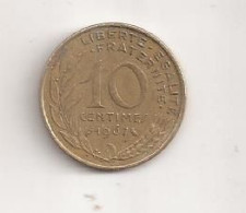 France 10 Centimes 1967 Cent Cents Centimes V2 - Other & Unclassified