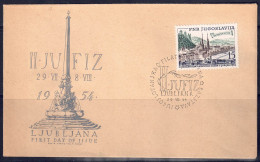 Jugoslawien 1954 - JUFIZ II, FDC Mit MiNr. 750 - FDC