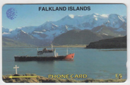 Falkland Islands  Phonecard - (RRS Bransfield ) - Fine Used 5CFKA - Islas Malvinas