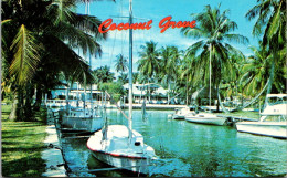 Florida Miami Coconut Grove Typical Waterway - Miami