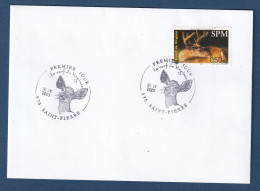 Saint Pierre Et Miquelon - Lettre Officielle - YT N° 799 - Faune Sauvage - Mammifère - Le Cerf De Virginie - 2003 - Brieven En Documenten