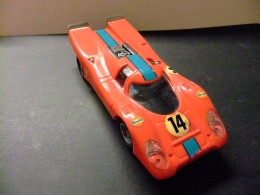 COCHE SCALEXTRIC EXIN PORSCHE 917 ROJO 14 REF.C46 FABRICADO EN ESPAÑA 1972 - Circuits Automobiles