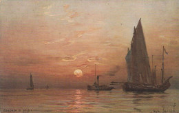 BOULOGNE COUCHER DE SOLEIL OILETTE 7217 RAPHAEL TUCK & SONS - Boulogne Sur Mer