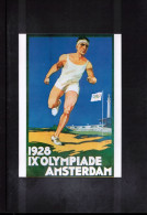 France 1928 Olympic Games Amsterdam Interesting Postcard - Poster Of Olympic Games - Zomer 1928: Amsterdam