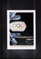 France 1964 Olympic Games Innsbruck Interesting Postcard - Poster Of Olympic Games - Winter 1964: Innsbruck