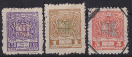 PARAGUAY 1937 - Canceled - Sc# 341-343 - Paraguay