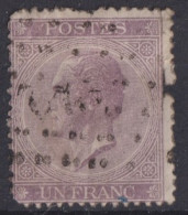 BELGIUM 1867 - Canceled - Sc# 22 - 1865-1866 Profil Gauche