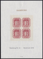 ALLEMAGNE / HAMBURG - Mi.21 1978 NEUDRUCK (Nordposta 81) - Nr.1864 - Hamburg (Amburgo)