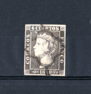 1356-ESPAÑA-SPAIN-ESPAGNE-SPANIEN.1850.ISABEL II.Edifil Nº 1A. Stamp USED. Sello Usado. - Usados