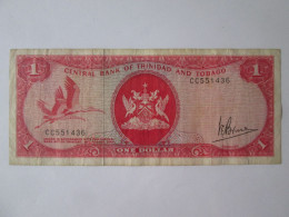 Trinidad & Tobago 1 Dollar 1964(1977) Banknote,see Pictures - Trinidad Y Tobago