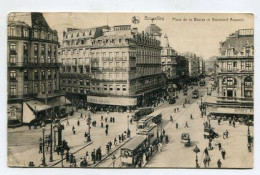 AK150502 BELGIUM - Bruxelles - Place De La Bourse Et Boulevard Anspach - Marktpleinen, Pleinen