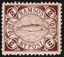 NORUEGA • EMISION LOCAL DE NAMSOS • 2 ØRE - Local Post Stamps