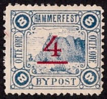 NORUEGA • EMISION LOCAL DE HAMMERFEST • 4 SOBRE 8 ØRE - Local Post Stamps