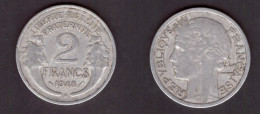 FRANCE   2 FRANCS 1948 B (KM # 886a.2) #7321 - 2 Francs