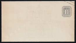 ALLEMAGNE / HAMBURG - 1-1/4s Grey-lilac Envelope 1978 NEUDRUCK ("Hamburger Wappen" Watermark / Wasserzeicjen) - Hamburg
