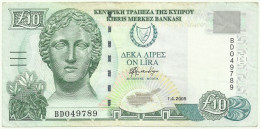 Cyprus - 10 Pounds - 1.4.2005 - Pick 62.e - Serie BD - Zypern