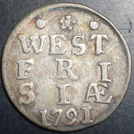 Provincial Dutch Netherlands West Friesland Frisiae 2 Stuiver 1791/1790 Silver - Monete Provinciali