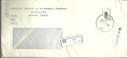 LETTER 1986 REGISTERED  SISLI - Storia Postale