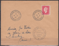 Mne De DULAC 1F50 Groseille  Seul Sur Lettre De  " FOIRE De PARIS Stand Des P.T.T. "  Le 14 9 45 Pour 73 CHAMBERY - 1944-45 Maríanne De Dulac