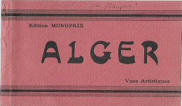 Algérie - ALGER - Recueil De 8 Cartes Anciennes - CPA - Vues Artistiques - Monoprix - La Gare - L'Amirauté ... - Algerien