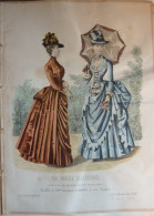 La Mode Illustrée 1888 - Gravure D'époque XIXème ( Déstockage Pas Cher) Réf;  Réf; B 09 - Avant 1900