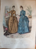 La Mode Illustrée 1888 - Gravure D'époque XIXème ( Déstockage Pas Cher) Réf;  Réf; B 10 - Voor 1900