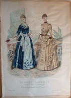 La Mode Illustrée 1888 - Gravure D'époque XIXème ( Déstockage Pas Cher) Réf;  Réf; B 16 - Avant 1900