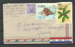 KUBA Cuba 1970ies Air Mail Cover FRONT To Finland - Luchtpost