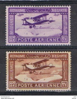 EGYPT:  1926/29  AIR  MAIL  -  KOMPLET  SET  2  UNUSED  STAMPS  -  YV/TELL. 1/2 - Poste Aérienne