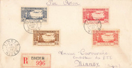 LETTRE. NIGER. 1947. RECOMMANDE PAR AVION. ZINDER POUR NIAMEY - Brieven En Documenten