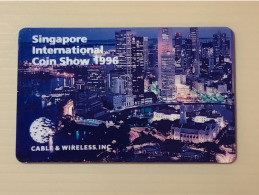 Mint USA UNITED STATES America Prepaid Telecard Phonecard, Singapore International Coin Show(1500EX), Set Of 1 Mint Card - Colecciones