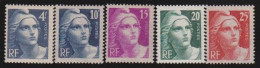 France  .  Y&T   .   725/729    .     **      .     Neuf Avec Gomme Et SANS Charnière - Unused Stamps