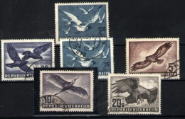 Austria (Aéreos) Nº 54,56,58/60 Y 56. Años 1950-53 - Gebraucht