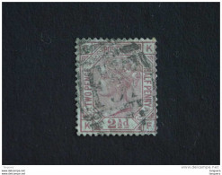 Groot Brittanië Grande-Bretagne Great Britain 1875 Victoria Perf. 14 Watermark Orb Globe Yv 56 Pl 16 O Côte 45 € - Usados