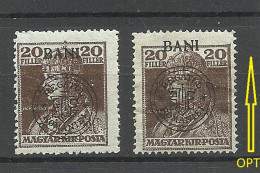 New ROMANIA ROMANA Siebenbürgen Transsylvanien Neu-Rumänien 1919 Michel 47 * = OPT On Diff High - Transylvania