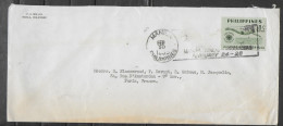 PHILIPPINES  Lettre 1955 Plongée - Buceo