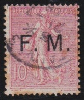 France  .  Y&T   .   Fm  4   .     O      .     Oblitéré - Francobolli  Di Franchigia Militare