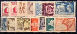 BRAZIL 1951   FULL YEAR COLLECTION  - 15 UNUSED COMMEMORATIVES STAMPS - Full Years