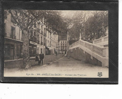 66-AMELIE-les-BAINS-Une Vue  Animée De L' Avenue Des THERMES  -Magasins F..SALVAT* - Amélie-les-Bains-Palalda