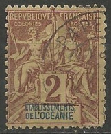 ETABLISSEMENT DE L'OCEANIE N° 2 OBLITERE - Used Stamps