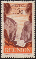 Réunion N° 270 ** Détail De La Série émise En 1947 - Cascade Niagara Le 1f50 Orange Et Brun-lilas - Neufs