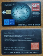 AC - TURK TELECOM TELEPHONE - PHONE CARDS CEBIT EURASIA RARE - Turquie