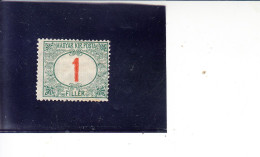 UNGHERIA  1915-20 - Yvert  T  34* -  Tasse - Revenue Stamps