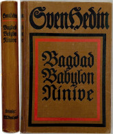 1918 - Sven Hedin - Bagdad Babylon Ninive / 410 S. - 16x23,5x2,4cm - 5. World Wars