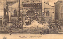 BELGIQUE - ANVERS - Monument Baron Dhanis - Editeur Henri Georges - Carte Postale Ancienne - Antwerpen