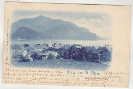 D2899) GRUSS Aus ST. GILGEN - Alte LITHO 1899 - St. Gilgen