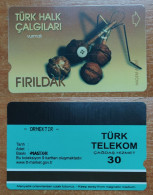 AC -  TURK TELECOM TELEPHONE - PHONE CARDS SAMPLE CARD TURKISH FOLK PERCUSSION INSTRUMENTS - DOZIRIK RARE - Turquie